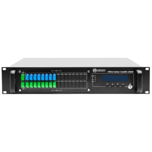 Оптический усилитель VERMAX для сетей КТВ, 2 входа, 8*24dBm выходов, WDM фильтр PON